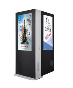 Kiosco de señalización digital, reproductor de publicidad exterior de 75 pulgadas, pantalla LCD de doble cara, tótem Vertical impermeable, LCD para exteriores de 3000NITs - Product Image 1