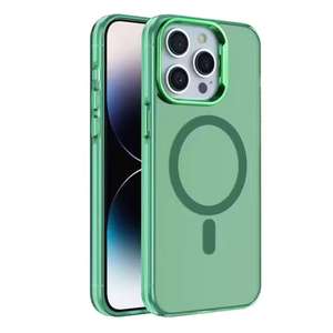 เคสโทรศัพท์แฟชั่นแม่เหล็กไฟฟ้า IMD สำหรับ <span class=keywords><strong>iPhone</strong></span> 15 14 PRO <span class=keywords><strong>MAX</strong></span> 13 12 Pro x <span class=keywords><strong>XS</strong></span> <span class=keywords><strong>Max</strong></span> 16 - Product Image 2