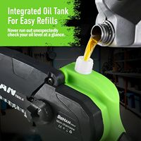 Mini tronçonneuse sans fil 6 pouces avec 2 piles, scie à chaîne électrique portable, huileuse, petite scie à main électrique, serrure de sécurité