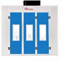 Cabine de peinture automobile certifiée CE QX1000 avec chauffage infrarouge - Cabine de peinture professionnelle pour atelier avec débit d'air de 25000 m³/h