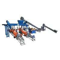 Nouvelle ligne de machines à copeaux de bois semi-automatiques HICAS de haute précision, personnalisées, pour la production de blocs de sciure de bois, capacité 4-5m3/8h