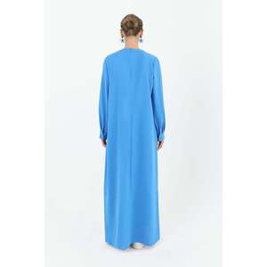 Vestido de Mujer con Detalle de Cremallera en el Bolsillo - 12516ELB - CORAL - Product Image 3