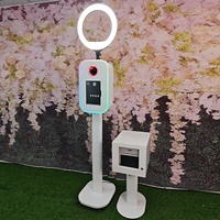 Nouvelle Conception 2026 – Machine Photobooth de Haute Qualité Facile à Assembler, Compatible Appareil Photo Reflex Numérique et Surface Pro, avec Télécommande pour Mariages et Selfies