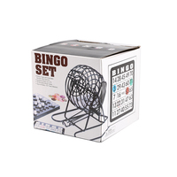 Support de jeu de vente en gros, personnalisation de jeu de Bingo, 75 balles de bingo, 150 marqueurs avec planche en plastique.