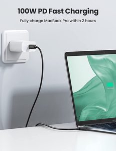UGREEN <strong>Thunderbolt</strong> 4 <strong>Cable</strong> 6.6ft, 40Gbps Data Transfer 8K/60Hz Display 100W 5A USB C 3.1 Gen <strong>2</strong> <strong>Cable</strong> for iPhone 15 - Product Image 4