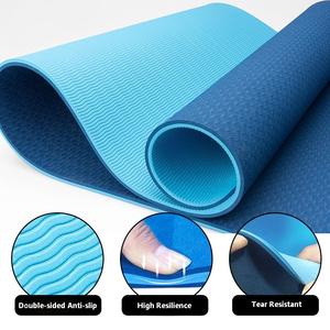 Alfombrilla de Yoga TPE Ecológica Antideslizante, Personalizable con Logotipo, 6/8mm, Premium, Impermeable, Gruesa y Lavable, Venta al Por Mayor - Product Image 4
