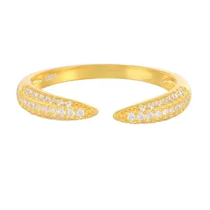TODERI 925 Sterling Silver CultiVated Diamonds Ring Women Open Adjustable Rings Gift For Women Diamond Rings