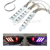 2015-2017 Mustang DRL Modifications de phares LED Daytime Running Light RGB Kit avec Demon Eyes 12V Contrôlé par Phone App