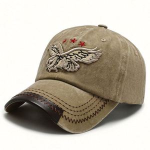 หมวกแบบกำหนดเอง ออกแบบ OEM หมวกทรง Trucker ผ้าหนังกลับ 6 แผง ไม่มีตาข่าย ปักลาย - Product Image 2