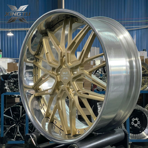 Jantes en aluminium forgé sur mesure XINGTU 6061-T6, à profil profond, finition maille dorée, PCD 5x112 5x114.3 pour <span class=keywords><strong>BMW</strong></span> Mercedes Audi Lexus VIP 18-24 - Product Image 3