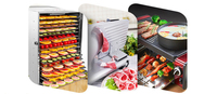 Tien Laag 10 Trays Huishoudelijke Gedroogde Fruitmachine Fruitdroger Groente Dehydrator Roestvrijstalen Grote Capaciteit Voedseldroger