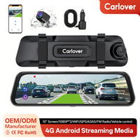 Caméra embarquée Carlover 4K GPS WIFI ADAS AI à double objectif avant/arrière avec vision nocturne, étanche, moniteur de stationnement et enregistreur vidéo de voiture