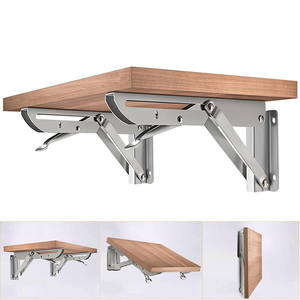 Ẩn K Hình Dạng Hỗ Trợ Nổi Đồ Nội Thất Có Thể Điều Chỉnh Gắn Bảng Đóng Mở 10 20 Inch Gấp Tường Chân Đế Cho Kim Loại Kệ - Product Image 1