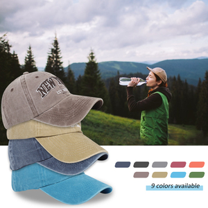 Logo di pesca personalizzato Vintage retrò 6 pannello lavare cappello di cotone papà cappellino non strutturato cappelli <span class=keywords><strong>da</strong></span> Baseball Casquette per gli uomini e le donne - Product Image 2