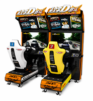 Simulateur de course automobile haute vitesse reconditionné en métal, équipement de jeu interactif pour centres de divertissement familial