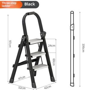 <span class=keywords><strong>Escalera</strong></span> Plegable Moderna en Forma de A, Aleación de Aluminio, Capacidad de Carga de 150 kg, Altura <span class=keywords><strong>Extensible</strong></span> de 2 m, Segura, Telescópica y Reforzada YFJ 45 - Product Image 6