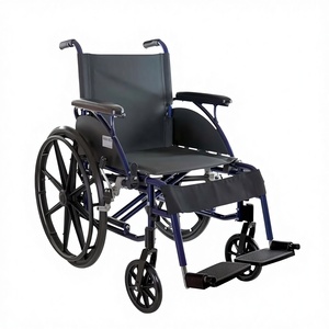 Healthy Foldable <b>Rollator</b> Walker Aluminum Alloy Blue Four Wheel With Seat And Basket For Elderly Mobility Aid - Product Image 4