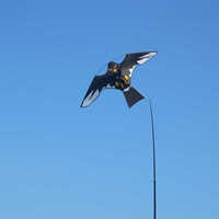 Cerf-volant anti-oiseaux en forme d'aigle, design réaliste de faucon pour la protection du jardin, facile à piloter, cerf-volant anti-oiseaux pour la lutte contre les nuisibles en extérieur