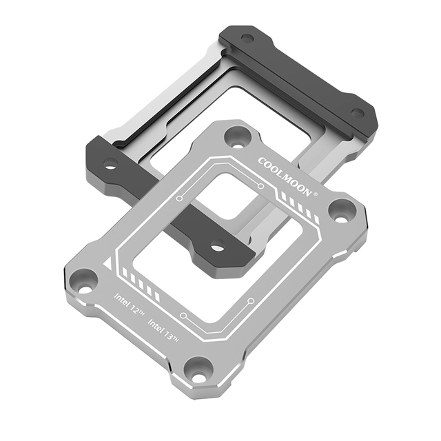 COOLMOON Aluminum Alloy LGA1700 Socket BC-1700 Black Silver Available CPU Bending Corrector Custom Logo Anti-bending CPU Buckle