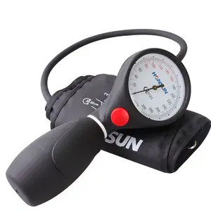 SCIAN HS-201T Black Color Home or Hospital Use Manual BP Cuff Blood Pressure Plam Type Sphygmomanometer