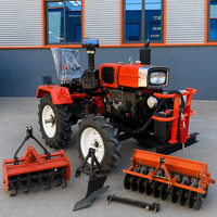 Livraison Gratuite Tracteurs Mini 8hp 15hp 20hp 25hp Pas Chers, Tracteur à Quatre Roues avec Accessoires à Vendre