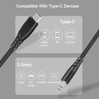 Cable de Audio AUX de 3.5mm a Tipo C con DAC Integrado de 16bit/48khz para iPhone 16 17, Auriculares y Altavoces, Calidad OEM