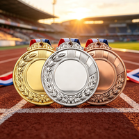 Médaille de récompense en métal de haute qualité, médaille en métal 3D pour les médailles et les trophées sportifs, médaille en métal doré gravée pour les sports