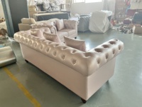 Meilleure Vente 2026 : Ensemble de Canapés Modulables Modernes de Luxe en Velours et Éponge, Design Boutonné, pour Appartement, Centre Commercial, Salon et Hôtel