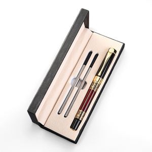 Luxury Vintage Metal Fountain <b>Pen</b> Unique Executive Custom Ink Logo Printed Stainless Steel Tip 0.5mm Branded Fancy Gift <b>Box</b> - Product Image 3