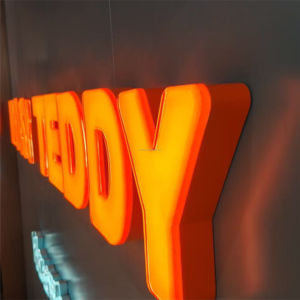 แบบอักษรส่องสว่าง3D ที่ปรับแต่งได้และป้ายอิเล็กทรอนิกส์สำหรับการสร้างผนังภายนอกและโฆษณาชื่อร้านค้า - Product Image 5