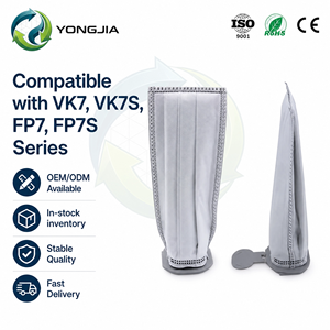 En stock, livraison rapide, SuzhouYJ, nouveaux matériaux de haute qualité, sacs pour aspirateur en fibre, Vorwerks KoboldS FP7 VK7 - Product Image 1