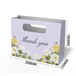 Sacchetto di <span class=keywords><strong>carta</strong></span> regalo stampato alla moda per banchetti nuziali borsa Souvenir stampata per festa di compleanno confezione regalo Logo personalizzazione - Product Image 3
