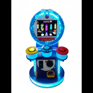 FEZA Brand Coin Operated Drum Dance <b>Machine</b> Flashing Light Multiple Players Plastic Game Corded Electric for <b>Amusement</b> Park Game - Product Image 2