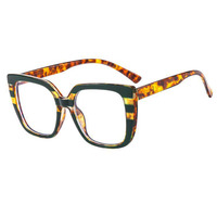 Date oeil de chat Double couleur femmes lunettes cadre mode clair Anti-lumière bleue lunettes lunettes cadres optiques lunettes d'ordinateur
