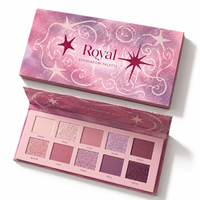 Boîte d'emballage de luxe personnalisée pour palette de fards à paupières, fabrication directe, boîte cosmétique rigide magnétique en carton, identité de marque de beauté