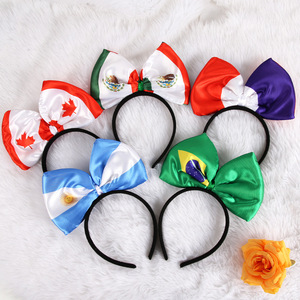 Bandeau à nœud imprimé drapeau patriotique PARTYMENT pour décorations de fête de la Fête de l'Indépendance, accessoires pour fans et pom-pom girls - Product Image 1