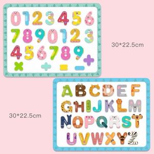 Tableau magnétique éducatif pour enfants : lettres de l'alphabet, chiffres et symboles – Tableau blanc de table - Product Image 6