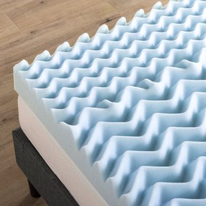 Surmatelas en mousse à mémoire de forme moderne à 5 zones de 4 pouces pour chambre à coucher - Product Image 2