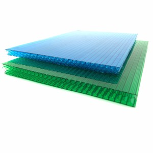 Diseño moderno, hoja hueca de <span class=keywords><strong>policarbonato</strong></span> ignífuga, tablero de plástico, panal de espesor múltiple para techo de puerta de ventana de Hotel - Product Image 3