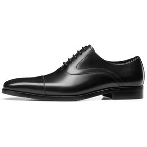 Chaussures de ville décontractées pour hommes en cuir noir de haute qualité, confortables et élégantes, idéales pour les affaires et les soirées - Product Image 6