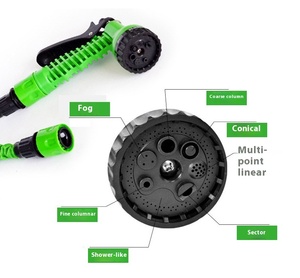 Pistolet à eau de lavage de voiture multi-usages haute pression fourni en usine tuyau télescopique magique 3x pulvérisateurs de jardin en plastique - Product Image 6