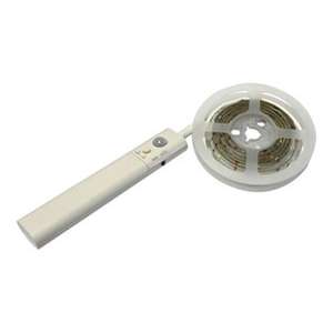 Kit de luz nocturna con tiras LED a pilas, flexible, bajo consumo y fácil instalación, ideal para iluminar espacios oscuros y crear - Product Image 1