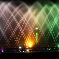Fuente Musical Programable Personalizada, Fuente de Agua Grande con Luces para Espectáculos, Ideal para Proyectos de Paisajismo Exterior y Lagos