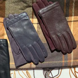 Manufacturers Wholesale Popular 30% Pu 70% Polyester Men Leather Gloves