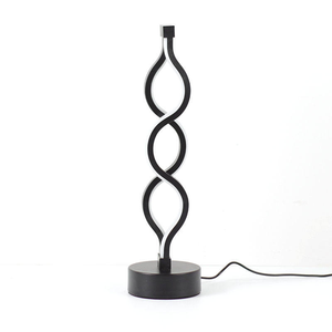 Prise USB veilleuse spirale créative LED 3 couleurs gradable moderne fer sans fil <span class=keywords><strong>pour</strong></span> salon Flexible bureau Table Offre Spéciale - Product Image 6