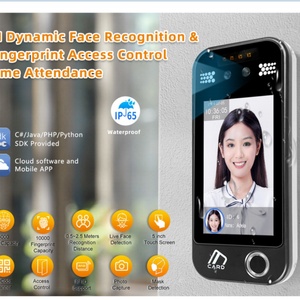 Machine de contrôle d'accès biométrique IP65 étanche avec reconnaissance faciale, lecteur RFID, enregistrement du temps sur le cloud et API SDK gratuite - Product Image 3