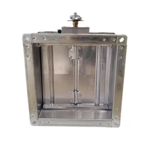 Индивидуальный ручной оцинкованный листовой дымовой амортизатор для промышленной вентиляции
