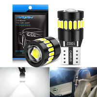 Bombilla LED 6000K blanco 501 W5W T10 sin errores para cúpula de coche mapa puerta cortesía matrícula tablero instrumento