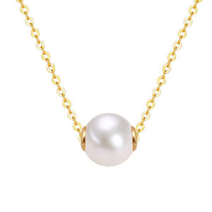 Collar de Perlas de Agua Dulce Femenino y Sencillo con Colgante de Plata S925, Joyería Versátil y Moderna - Product Image 5