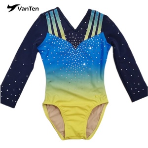 <span class=keywords><strong>Justaucorps</strong></span> <span class=keywords><strong>de</strong></span> gymnastique et <span class=keywords><strong>de</strong></span> danse pour filles à manches longues en Spandex bleu marine mystique, ensemble short <span class=keywords><strong>de</strong></span> danse - Product Image 3